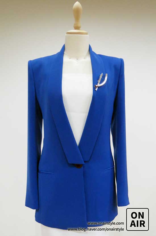 온에어 dress room BLUE LONG JACKET