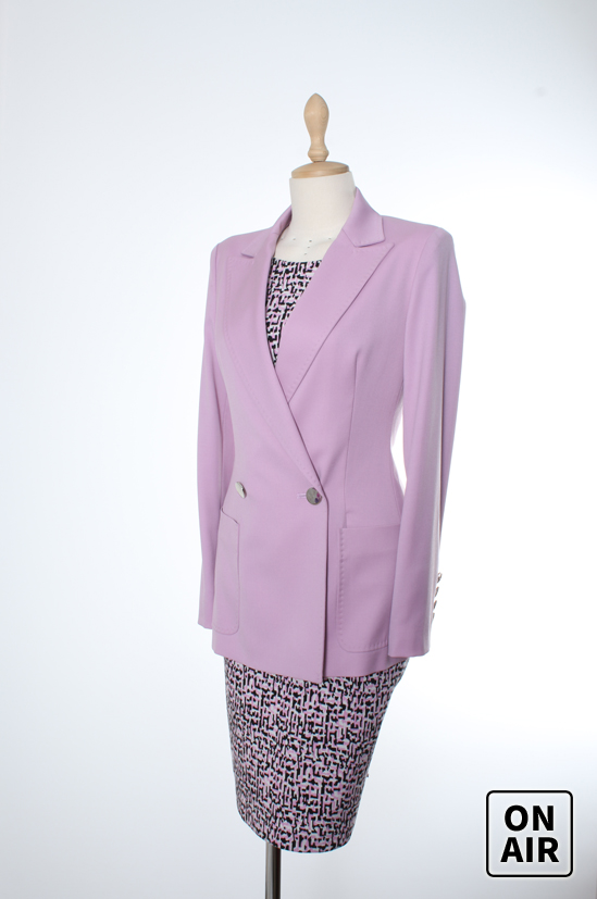3510344 Lilac Single Button Jacket