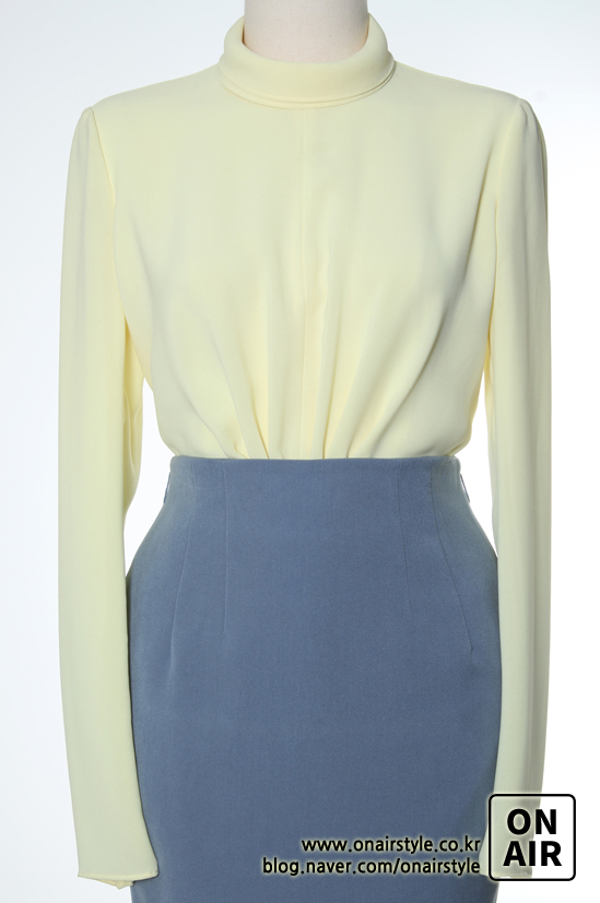 2249 Yellow Flare Sleeve Blouse